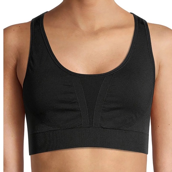 Avia Other - Avia Black Sports Bra with Scoop Neck and Wide Straps